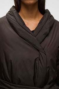 INWEAR ZINNAHIW Short Cocoon Coat Chocolate Brown