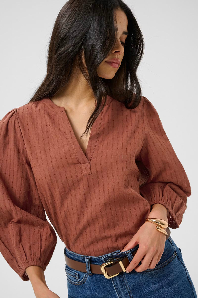 KAFFE KAbea Blouse Henna