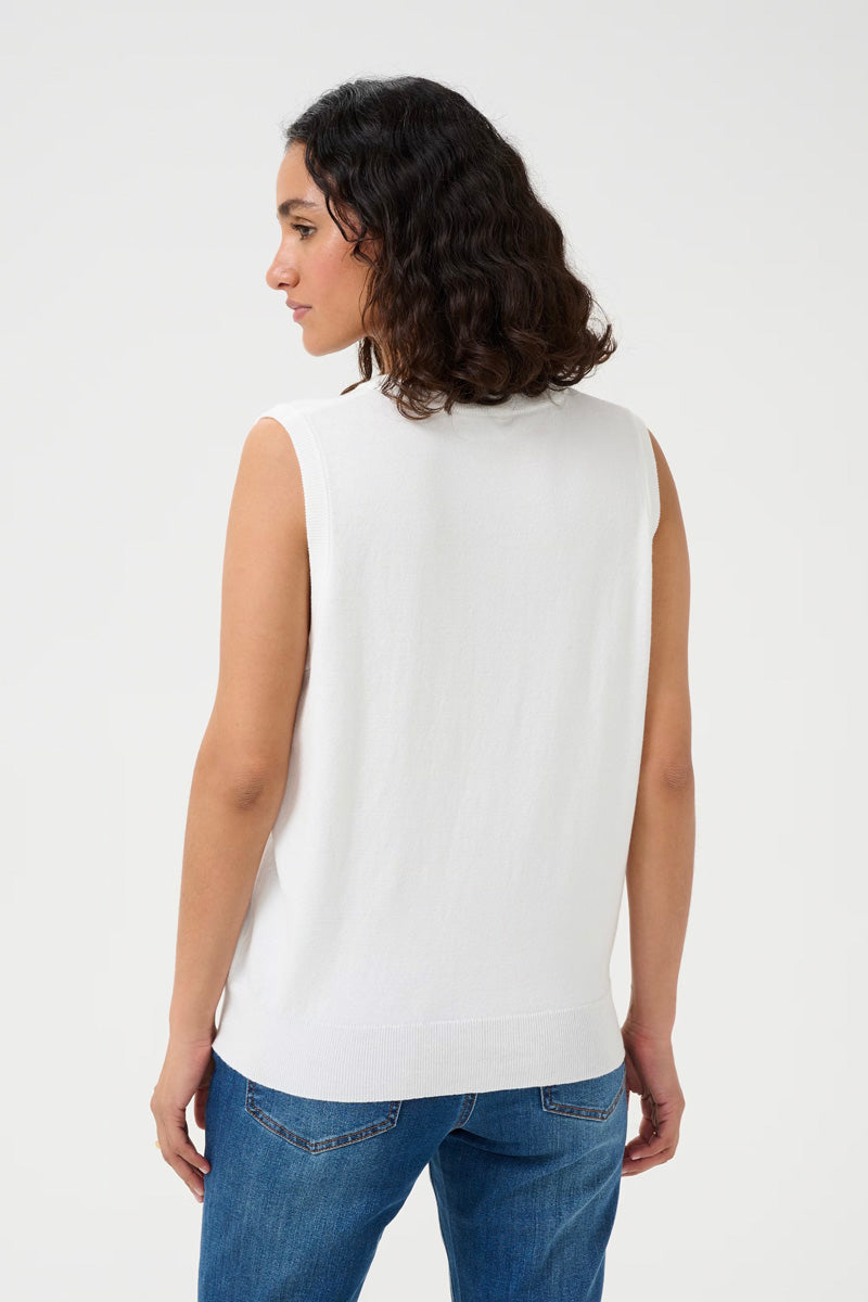 KAFFE KAlizza Slipover Chalk White