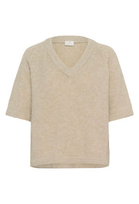 KAFFE KAemilie V-Neck Pullover Feather Gray
