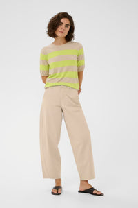 KAFFE KAmette Barrel Trousers Feather Grey
