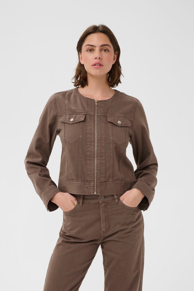 InWear GLADYS IW Denim Jacket Coffee Quartz