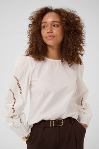 KAFFE KAroxy Blouse Chalk
