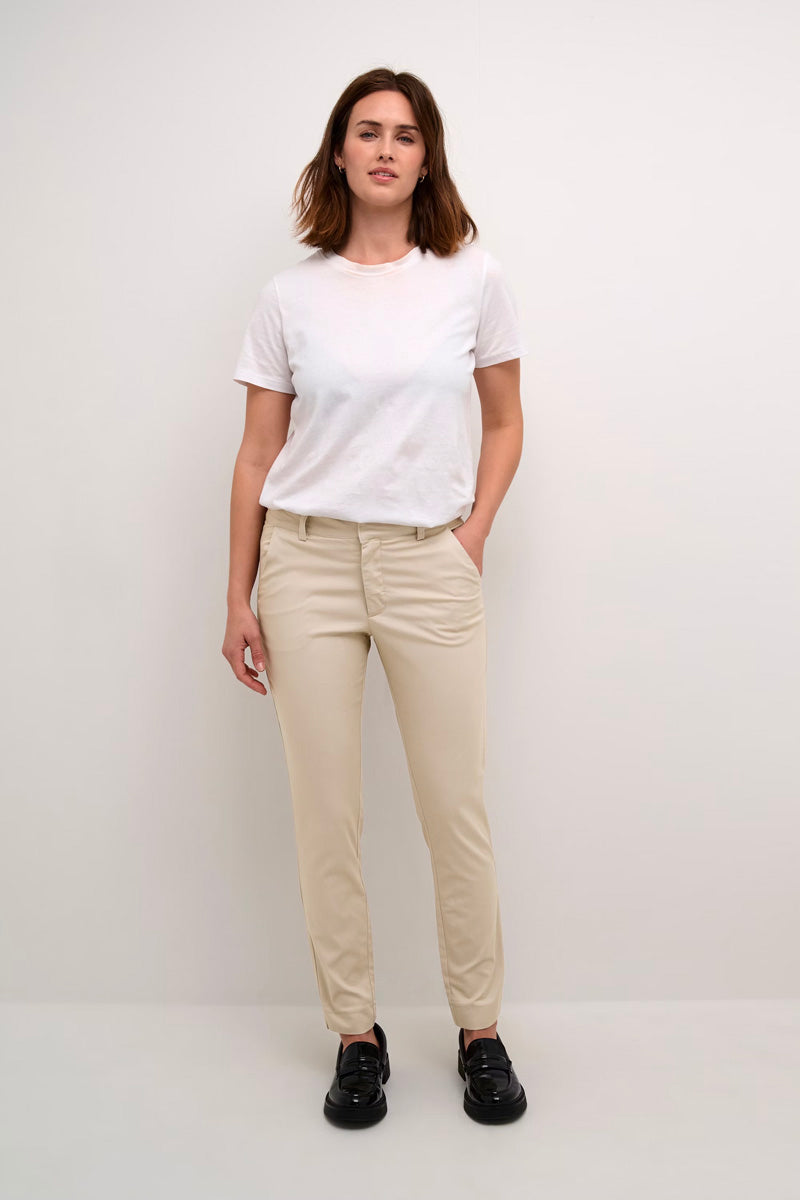KAFFE KAlea Chino Pant Stone
