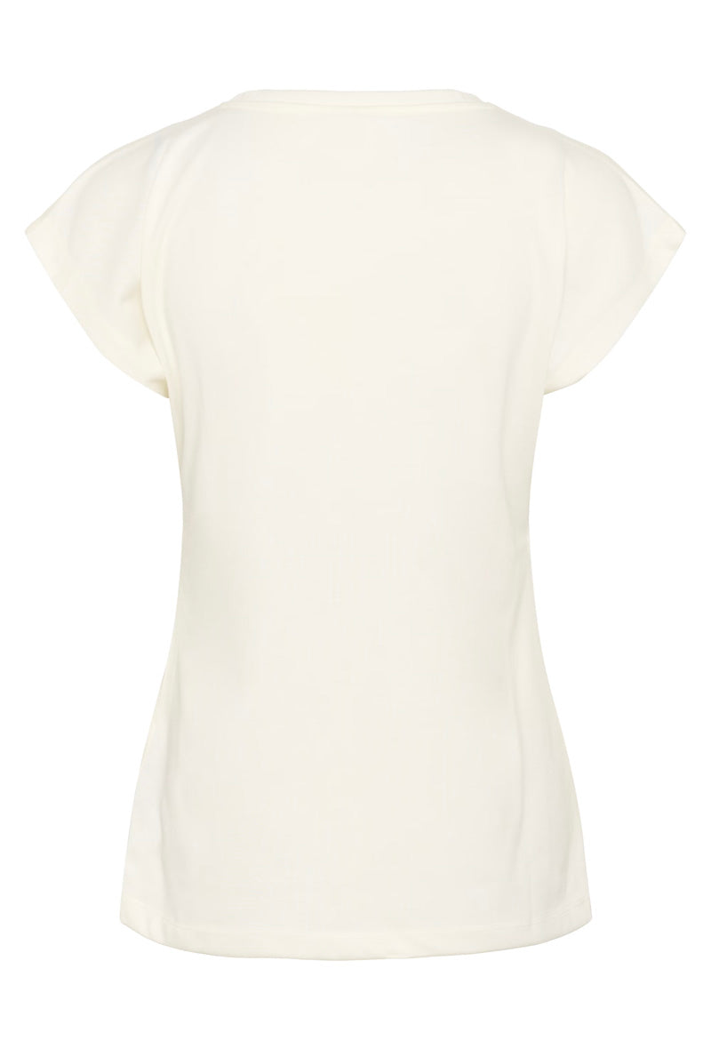 KAFFE KAlise T-Shirt Washed Chalk White