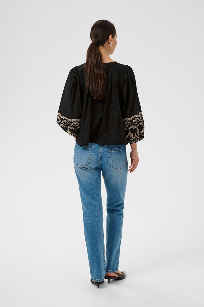 KAFFE KAkis Blouse Black Deep