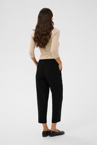 KAFFE KAheather Cropped Trousers-Black Deep