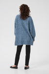 KAFFE KAtrina Long Cardigan Bering Sea Melange