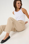 KAFFE KAzelina HW Straight Jeans Feather Gray