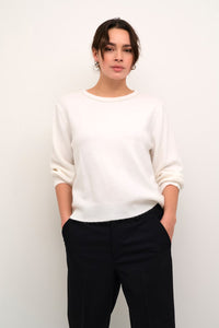KAFFE KAmerideth Pullover Chalk White