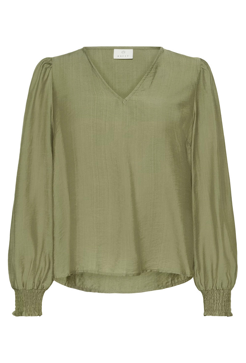 KAFFE KAlufia Blouse-Dusky Green