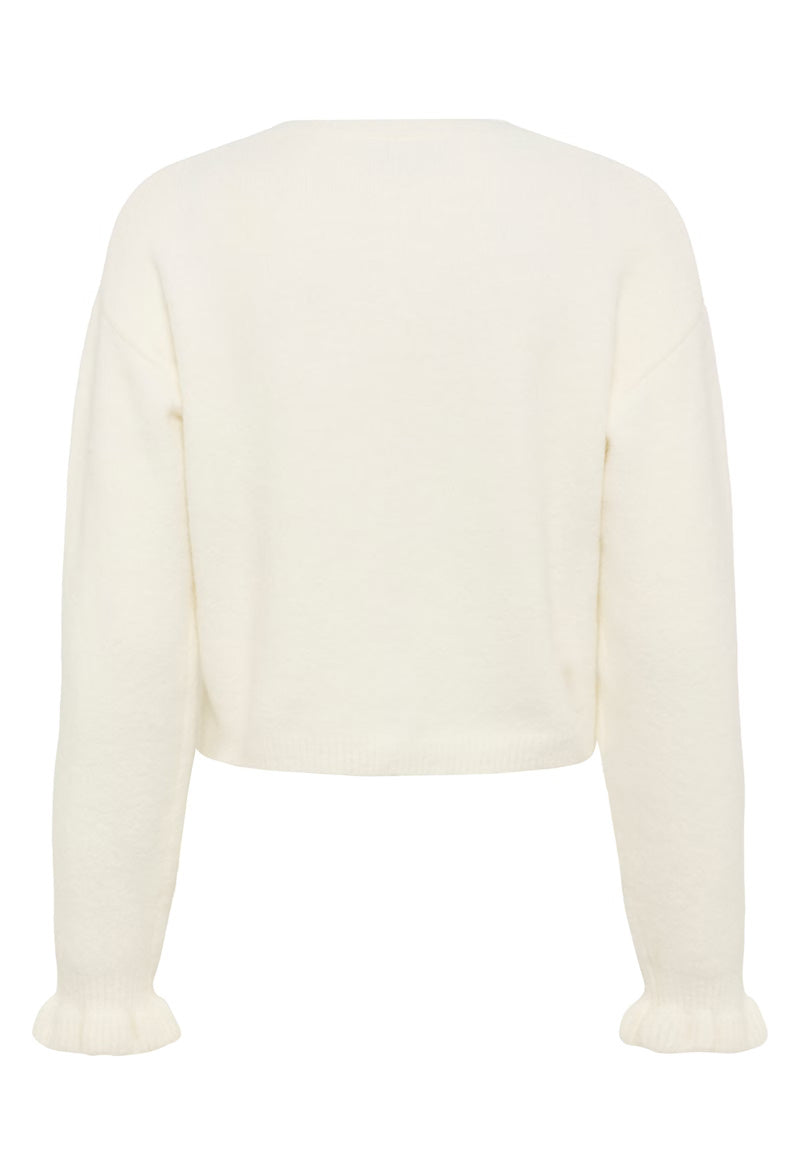 KAFFE KAcourson Cardigan-Chalk White