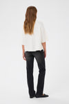 KAFFE KAemillie Crop Pullover Chalk White