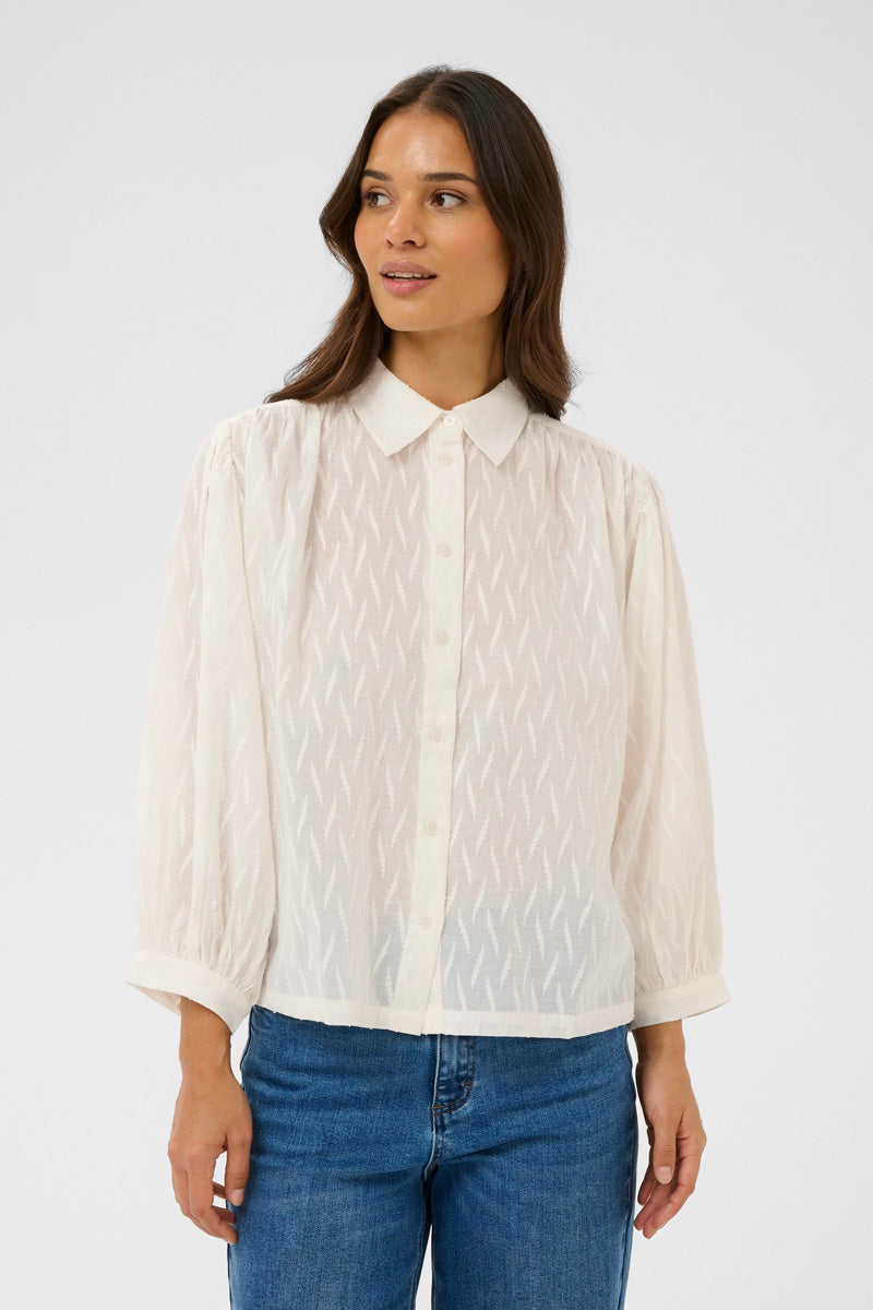 KAFFE KAgabriela Shirt-Chalk White