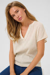 KAFFE KAgitte Trousers Feather Gray Melange