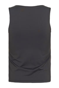KAFFE KAarina Jersey Vest Top-Black Oyster