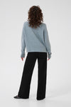 KAFFE KAniel V Neck Pullover Windward Blue Melange