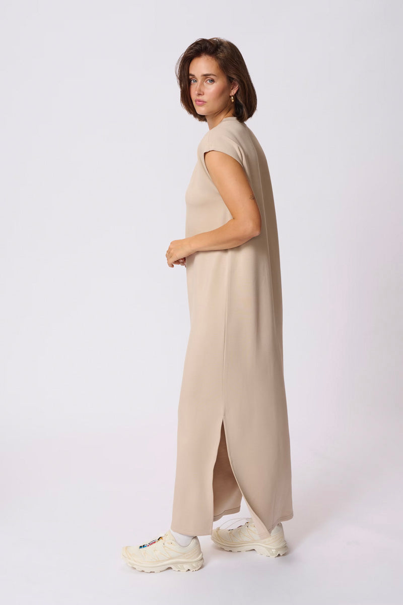 KAFFE KAannika Maxi Dress Feather Grey