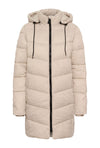 KAFFE KAsusanne Quilted Coat-Feather Gray
