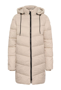 KAFFE KAsusanne Quilted Coat-Feather Gray