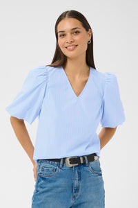 KAFFE KAjosie Blouse Nantucket Breeze Stripe