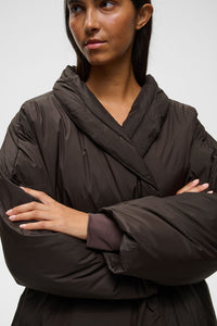 INWEAR ZINNAHIW Short Cocoon Coat Chocolate Brown