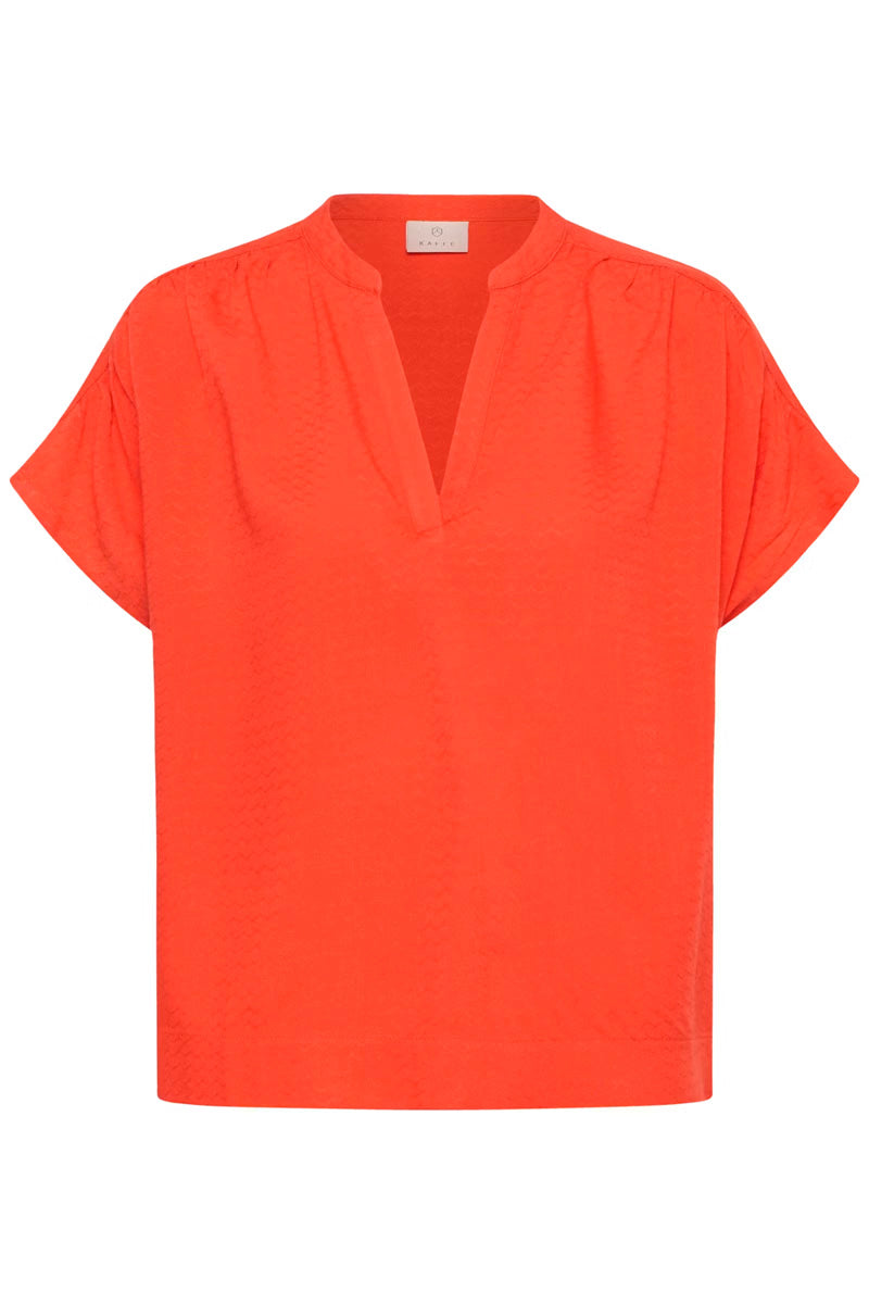KAFFE KAgina Blouse Poppy Red