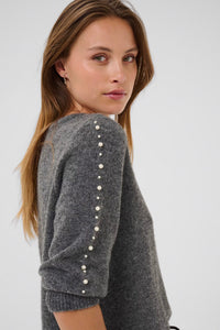 KAFFE KAbetty Pullover Grey Melange