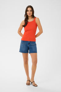KAFFE KAcarna Tank Top Poppy Red