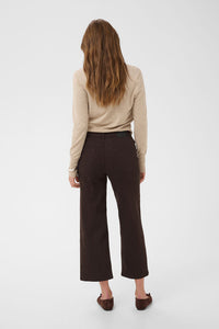 KAFFE KAbrook Cropped HW Jeans Coffee Bean