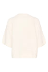 KAFFE KAemillie Crop Pullover Chalk White