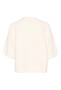 KAFFE KAemillie Crop Pullover Chalk White