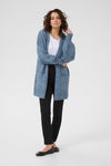 KAFFE KAtrina Long Cardigan Bering Sea Melange