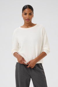 KAFFE KAbetty Pullover Chalk White