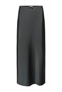 KAFFE KAhill Long Skirt Black Oyster