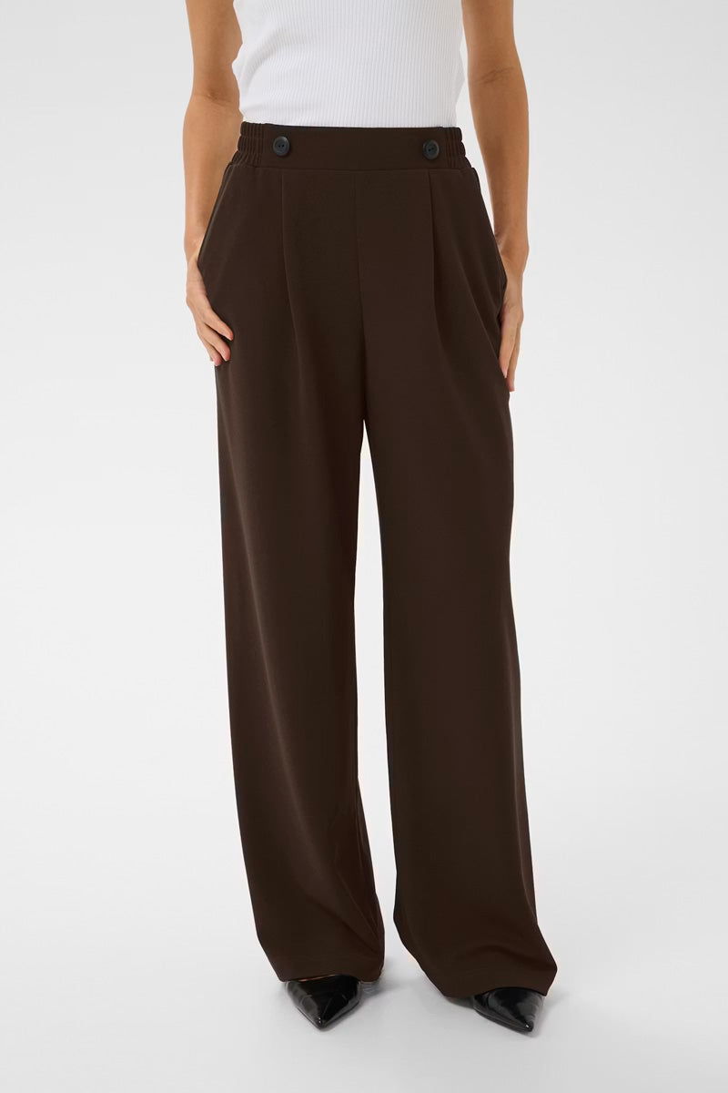 KAFFE KAphoebe Trousers-Coffee Bean