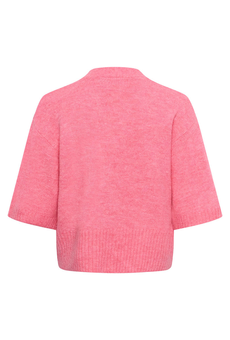 KAFFE KArosie Cardigan-Pink Power Melange