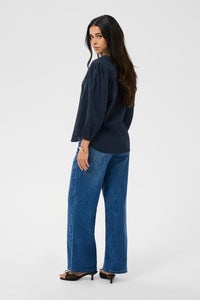KAFFE KAjade Shirt Dark Blue Chambray