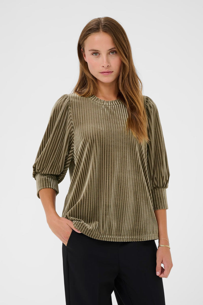 KAFFE KAcaca Blouse-Morel