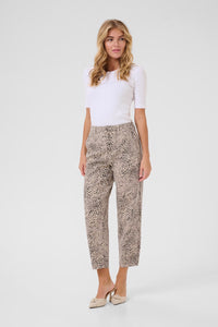 KAFFE KAlisa Cropped Jeans Abstract Leopard