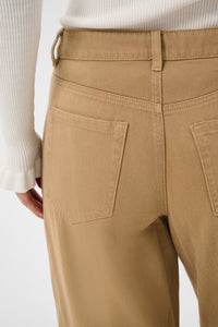 KAFFE KAbrynn Barrel Twill Jeans Washed Petrified Oak