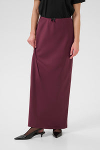 KAFFE KAhill Long Skirt Windsor Wine