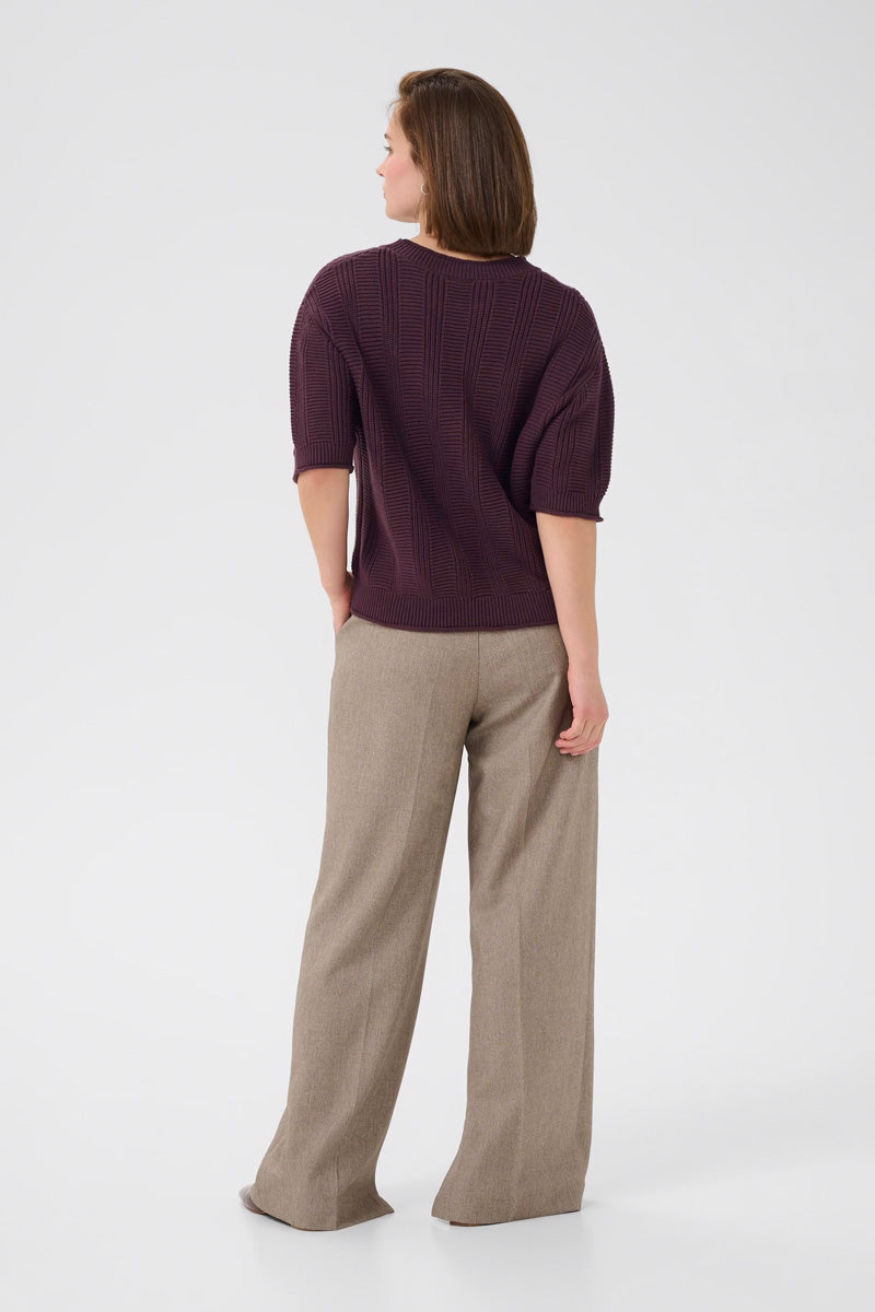 KAFFE KAwhitney Pullover-Fudge
