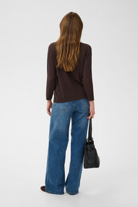 KAFFE KAabalina Knit Pullover Coffee Bean