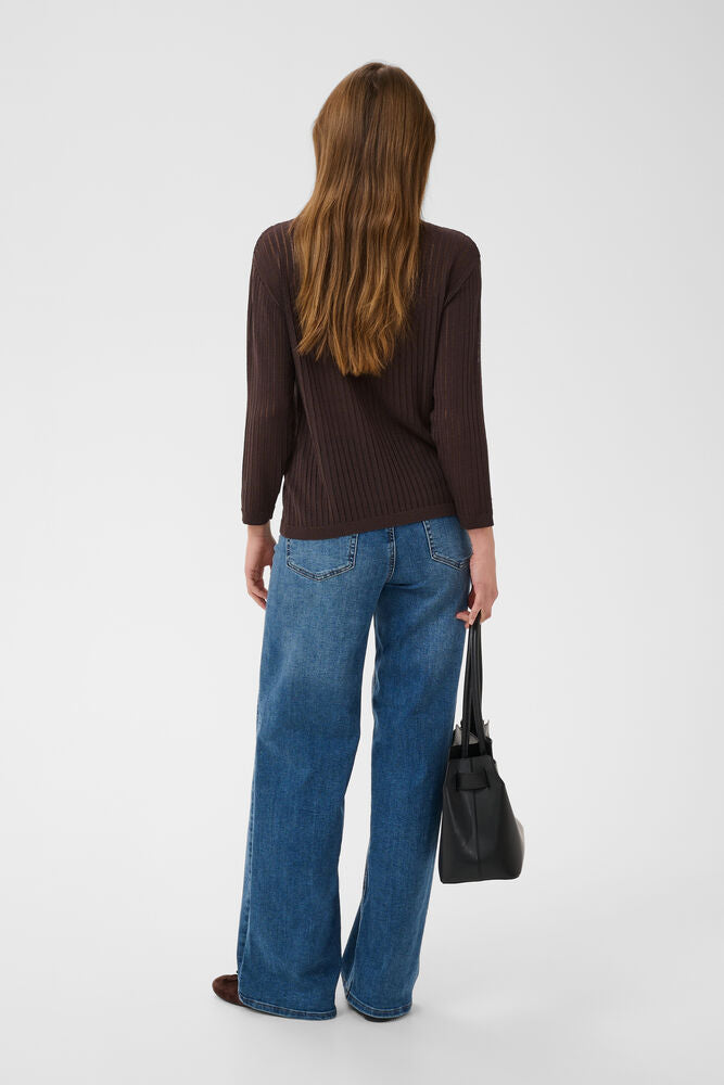 KAFFE KAabalina Knit Pullover Coffee Bean