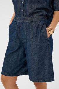 KAFFE KAjade Bermuda Shorts Dark Blue Chambray