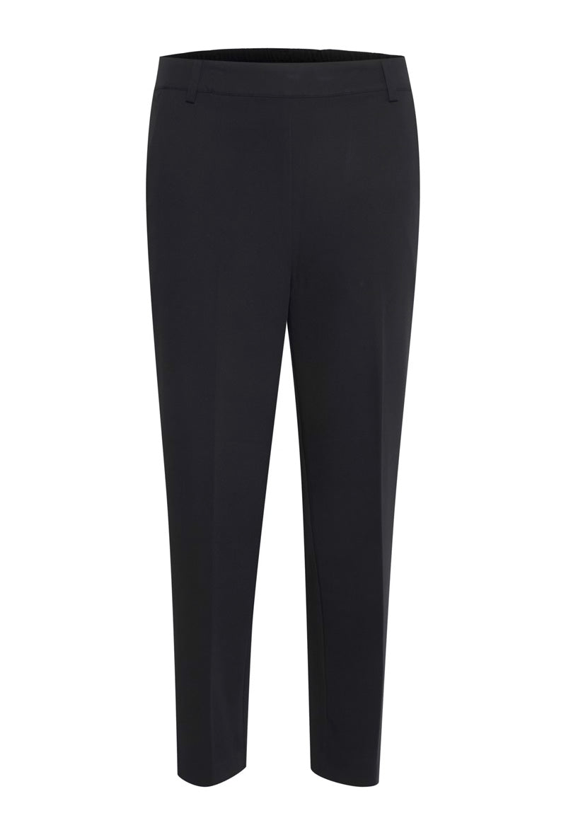 KAFFE KAsakura Cropped Trousers-Black