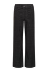 KAFFE KAmolly Needlecord Trousers Black Oyster