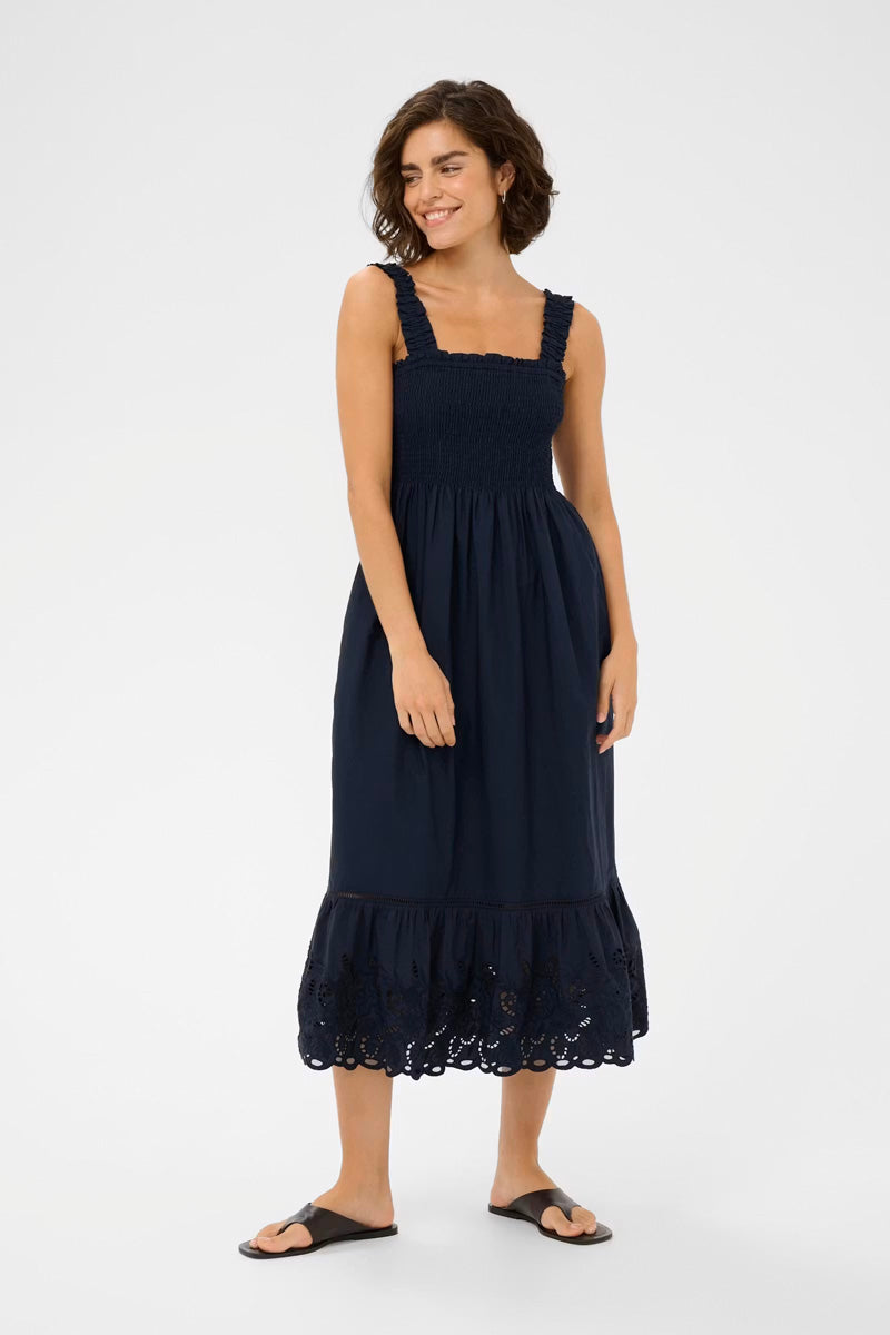 KAFFE KAgertrud Dress Midnight Marine
