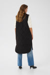 KAFFE KAmeria Quilted Gilet Waistcoat-Black